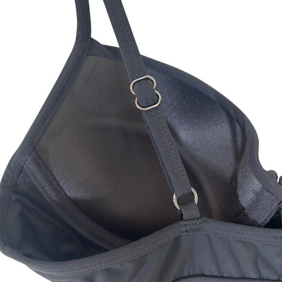 SPANX Love Your Assets Black One Piece Ruched Front Size S Beach Cruise - Picture 6 of 7